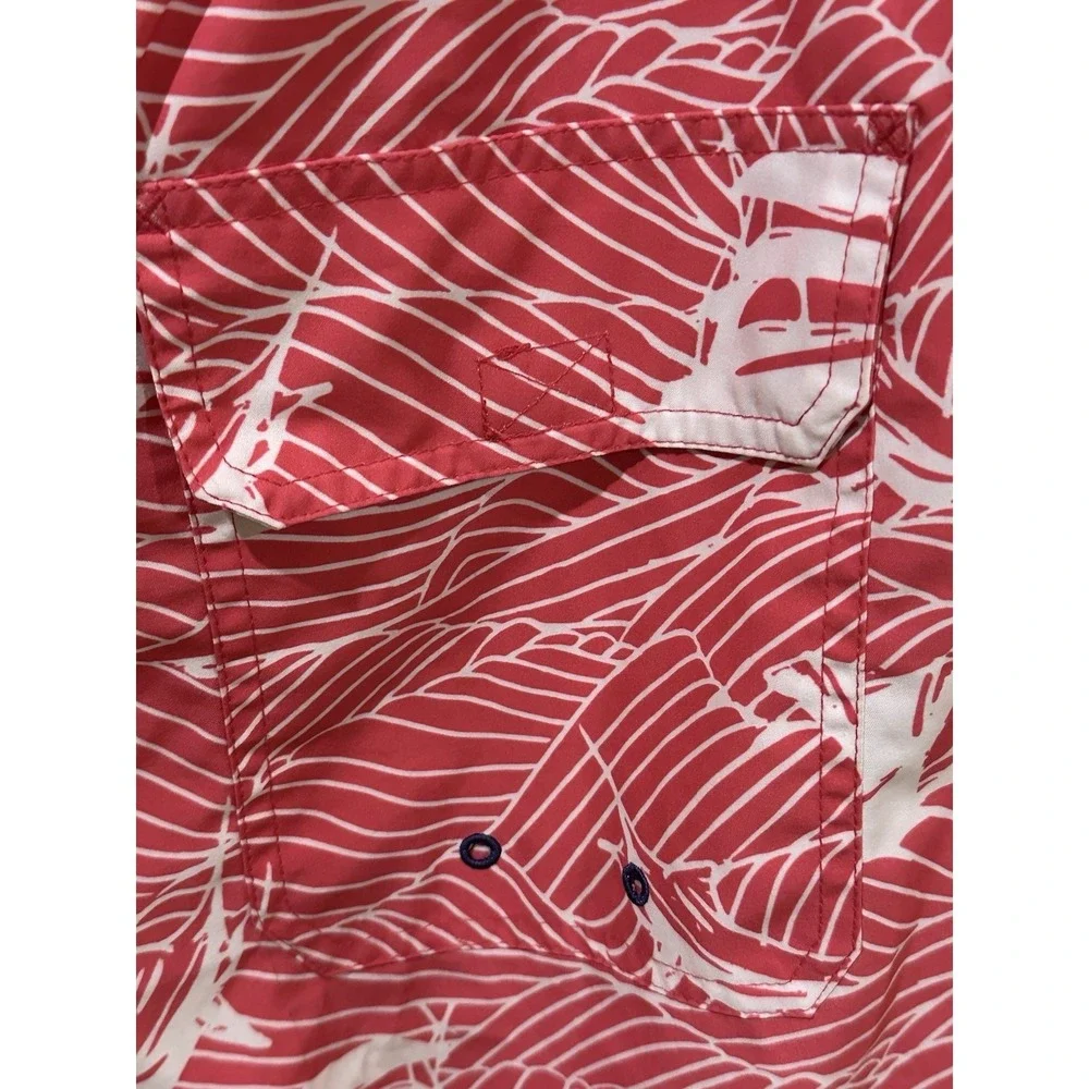 Vineyard Vines Swim Trunks‎ Shorts Mens XL Mesh Lined Sail Boats Pockets Pink